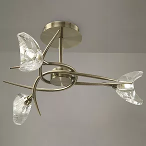 Люстра на штанге Mantra Eclipse Antique Brass 1475