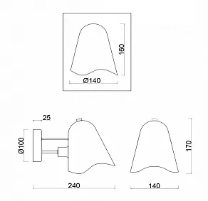 Бра Freya Manon FR5037WL-01S