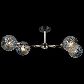 Люстра на штанге ILLUMICO  IL0253-4CSQ-79 BK AB