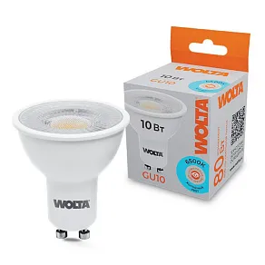 Лампа светодиодная Wolta  GU10 10Вт 6500K WSTD-PAR16-220V10W6KGU10-L