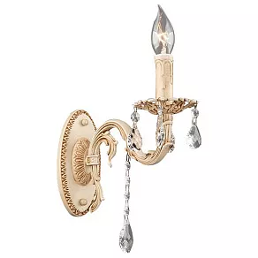 Бра Eurosvet 3139 3139/1 бежевый/прозрачный хрусталь Strotskis