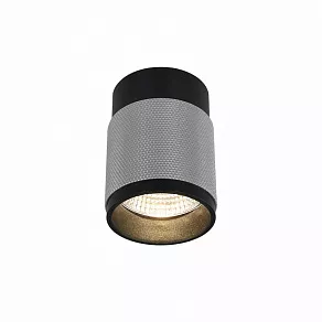 Накладной светильник iLedex Delta 1955-10W-3000K-36 BK+SL