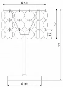 Настольная лампа декоративная Eurosvet Sandra 208101