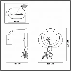 Бра Odeon Light Fiuggi 4036/6WL
