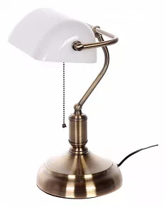 Настольная лампа декоративная LUMINA DECO BANKER LDT 305 WT