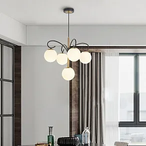 Подвесная люстра Arte Milano Neapolis-73808 273808/4+1 BK/GD