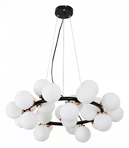Подвесная люстра LUMINA DECO Marsiada LDP 6033-25 BK+MD