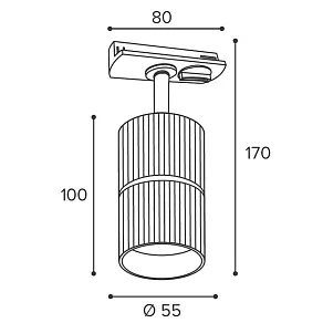 Светильник на штанге Wolta NIMB WTL-GU10/18WG