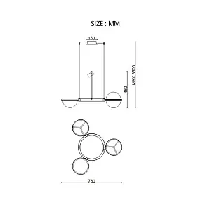 Подвесной светильник Imperiumloft PALMA palma01
