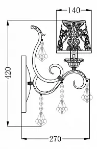 Бра Maytoni Velvet ARM219-01-G