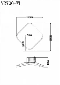 Бра Moderli Vivienne V2700-WL