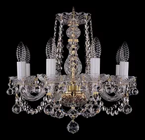 Подвесная люстра Bohemia Ivele Crystal 1402 1402/8/141/G/Balls