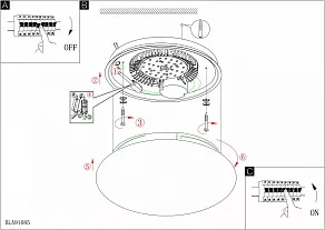 Накладной светильник Eglo Led Bari 1 91685
