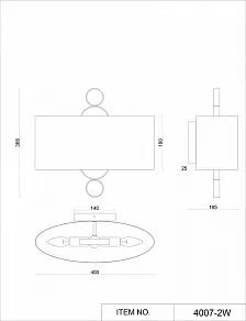 Накладной светильник Favourite Ferrous 4007-2W
