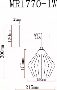 Бра MyFar Bella MR1770-1W