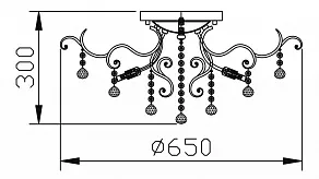 Потолочная люстра Maytoni Frost DIA760-08-G