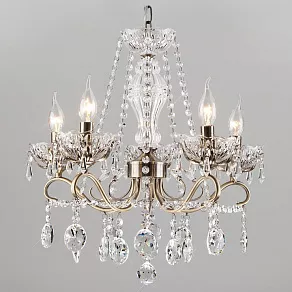 Потолочная люстра Eurosvet Teodore 10103/5 античная бронза/прозрачный хрусталь Strotskis