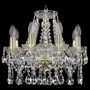Подвесная люстра Bohemia Ivele Crystal 1413 1413/8/141/G