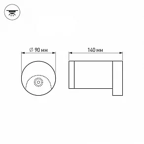 Накладной светильник Arlight Lgd-Wall-Round90 020845