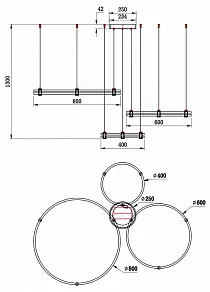 Подвесной светильник Stilfort Tooring 4006/02/03PL