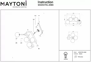 Бра Maytoni Dallas MOD547WL-05BS
