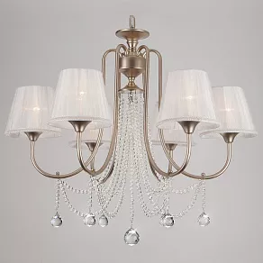 Подвесная люстра Eurosvet Serenata 10088/6 перламутровое золото Strotskis