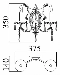Бра Maytoni Castle DIA903-02-R