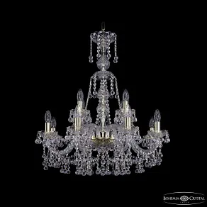 Подвесная люстра Bohemia Ivele Crystal 1409 1409/8+4/240/XL-76 G