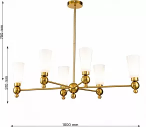 Люстра на штанге Favourite Nimbus 2996-6P