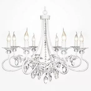 Подвесная люстра Eurosvet 60057 60057/8 белый с серебром