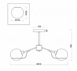 Люстра на штанге Freya Sally FR5014PL-05CH