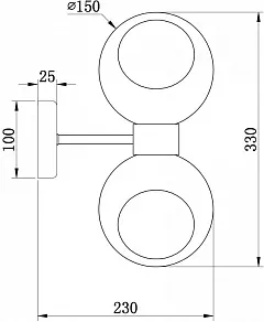Бра Freya Bony FR5394WL-02BS