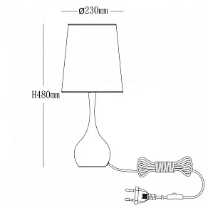Настольная лампа декоративная MW-Light Салон 415033601