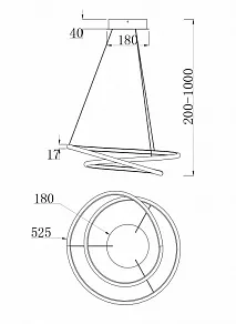Подвесной светильник Maytoni Nola MOD100PL-L47W
