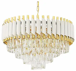 Подвесная люстра LUMINA DECO MAZINI LDP 6003-500 WT+F.GD