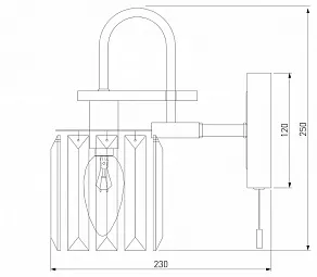 Бра Eurosvet Tenia 70090/1 графит