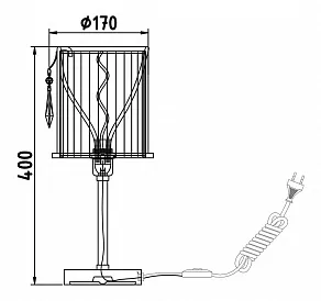 Настольная лампа декоративная Maytoni Elegant 35 ARM361-01-W