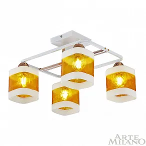 Потолочная люстра Arte Milano AMALFI-322008 322008/4 WH+FG