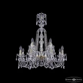 Подвесная люстра Bohemia Ivele Crystal 1402 1402/8+4/240/XL-77 G