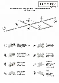 Токопровод концевой Hesby Lighting Skylite 0038