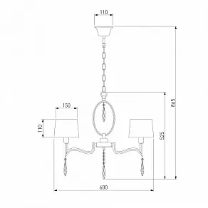 Подвесная люстра Eurosvet Madera 10127/5 хром/прозрачный хрусталь Strotskis Smart