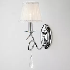 Бра Eurosvet 10082 10082/1 хром/прозрачный хрусталь Strotskis