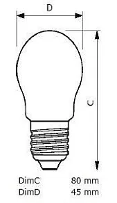Лампа светодиодная Deko-Light Classic E27 5Вт 2700K 180125