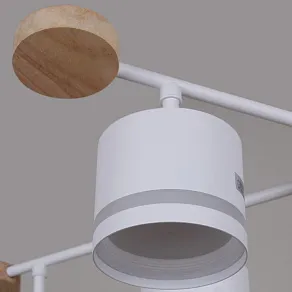 Люстра на штанге Reluce 78730 78730-0.3-08 GX53 WH+WOOD