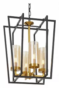 Подвесная люстра LUMINA DECO Afres LDP 1246-4 BK+MD