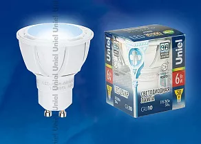 Лампа светодиодная Uniel  GU10 6Вт 4500K 07907