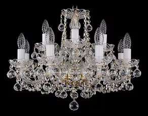 Подвесная люстра Bohemia Ivele Crystal 1402 1402/8_4/195/G/Balls