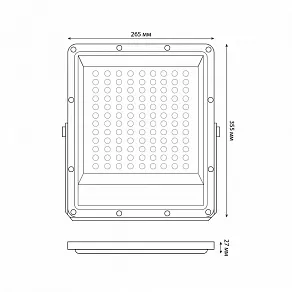 Настенно-потолочный прожектор Uniel ULF-F51D UL-00012760