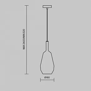 Подвесной светильник Maytoni Duality MOD271PL-01B7