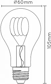 Лампа светодиодная Lucide Step Dim E27 5Вт 2200K 49065/05/65